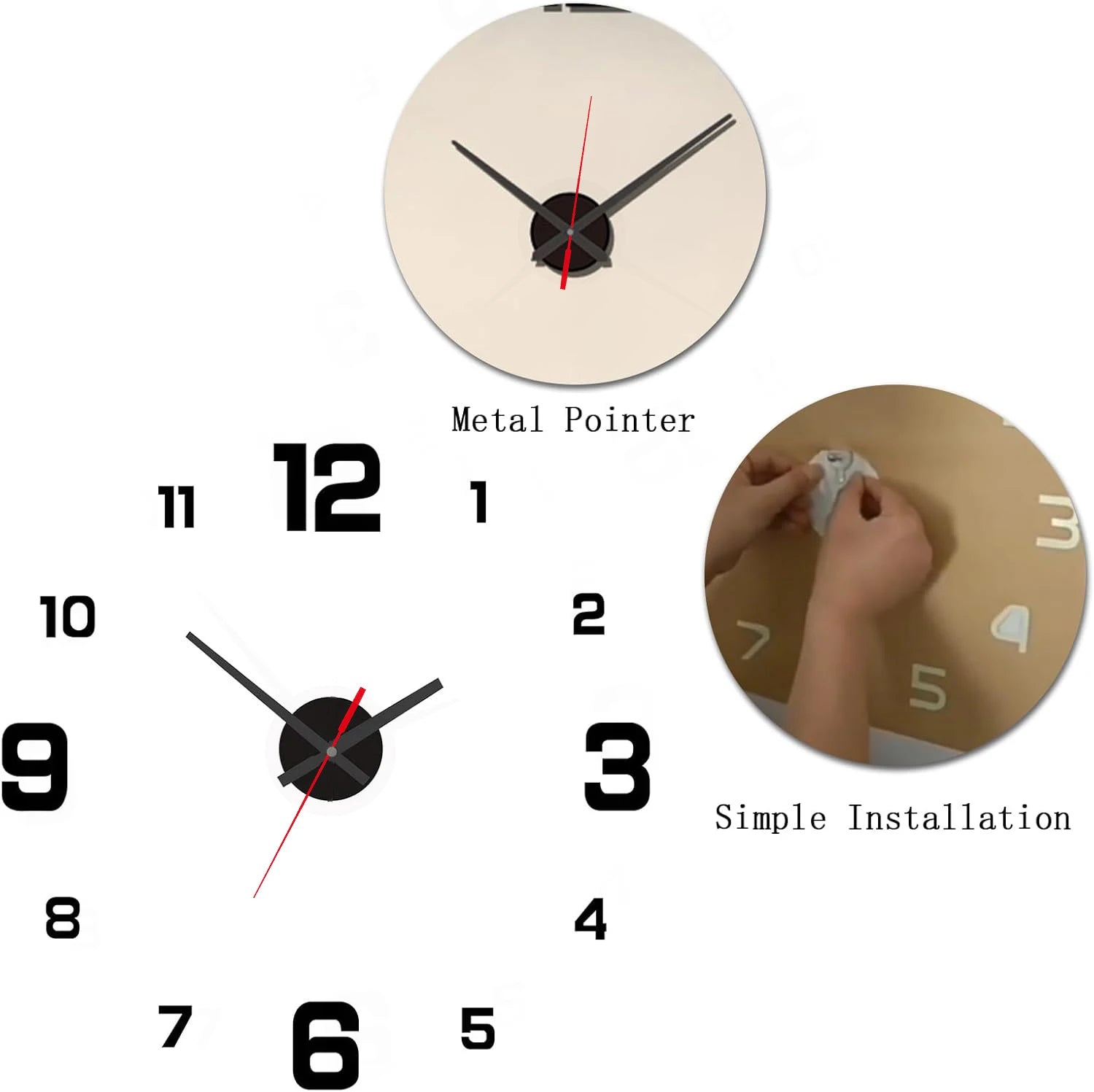 Frameless Clock