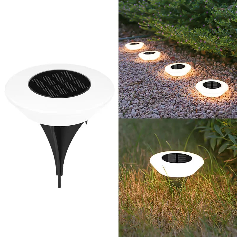 1/2Pack Solar Ground Lights,14LED Waterproof Outdoor Landscape Light, LED Lawn Lamp, for Garden Pathway Yard Deck Camping Decor