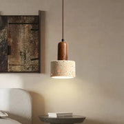 Liora Travertine Pendant Light – Soft Glow for Dining Area