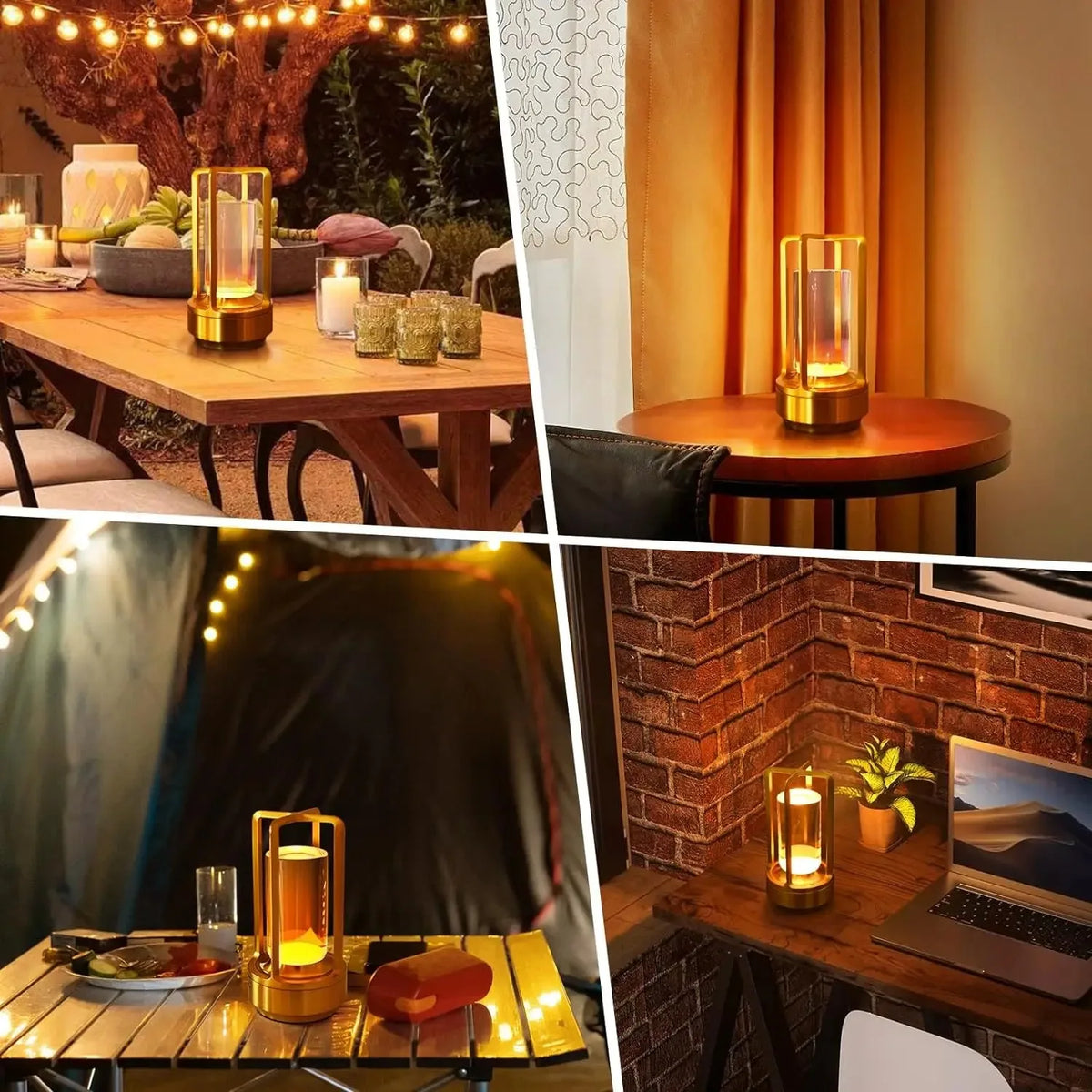 GGbingo Rechargeable Wireless Table Lamp LED Touch Sensor Desktop Night Light Reading Lamp for Hotel Bar Bedroom Decor Light