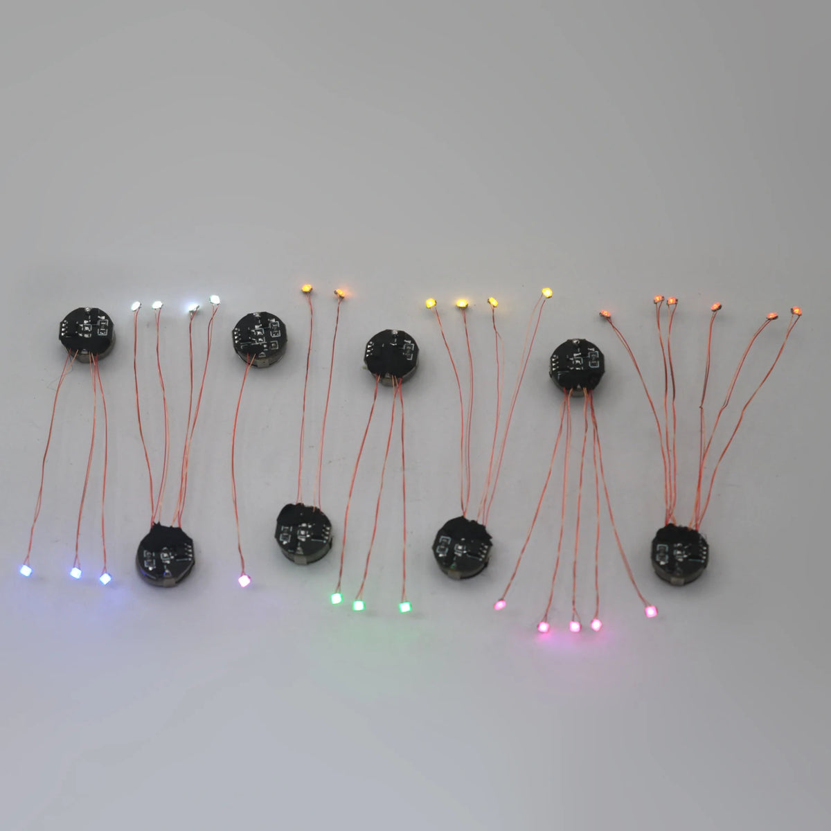 Wired 5cm Magnetic Control Lamp Led Magnetron Light Model +magnet + Battery Diy Car Toys Lighting Diorama Materials Gunda Robots