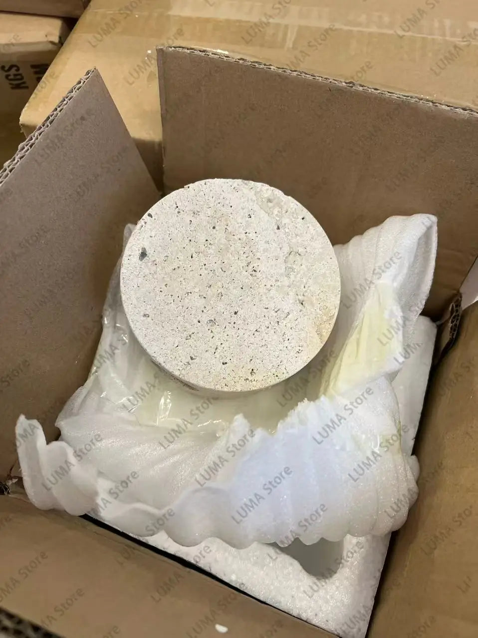 Luma Wabi-Sabi Yellow Travertine Wall Light, Natural Stone LED Wall Sconce Lamp For Bedroom Bedside Aisle Stair Restaurant