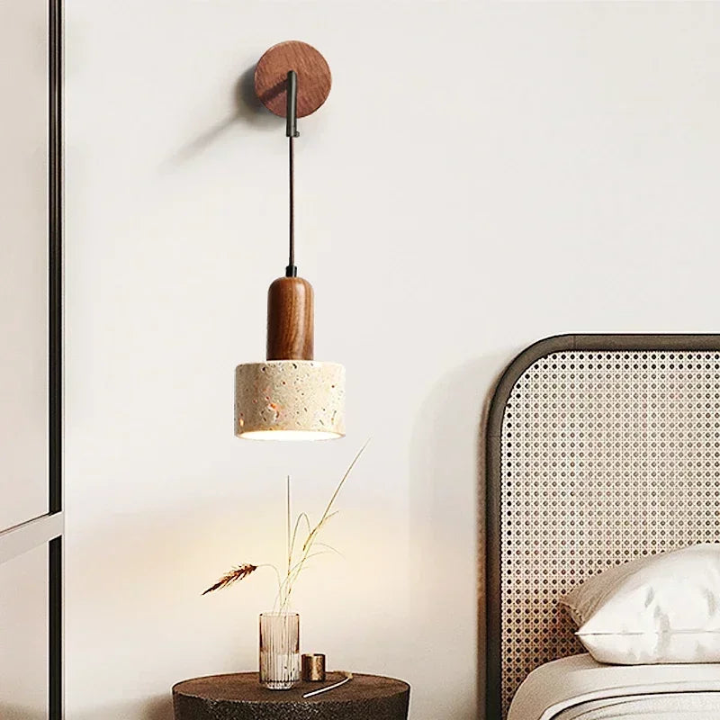 Cael Wood Wall Light – Quiet Warmth for Bedside & Bedroom