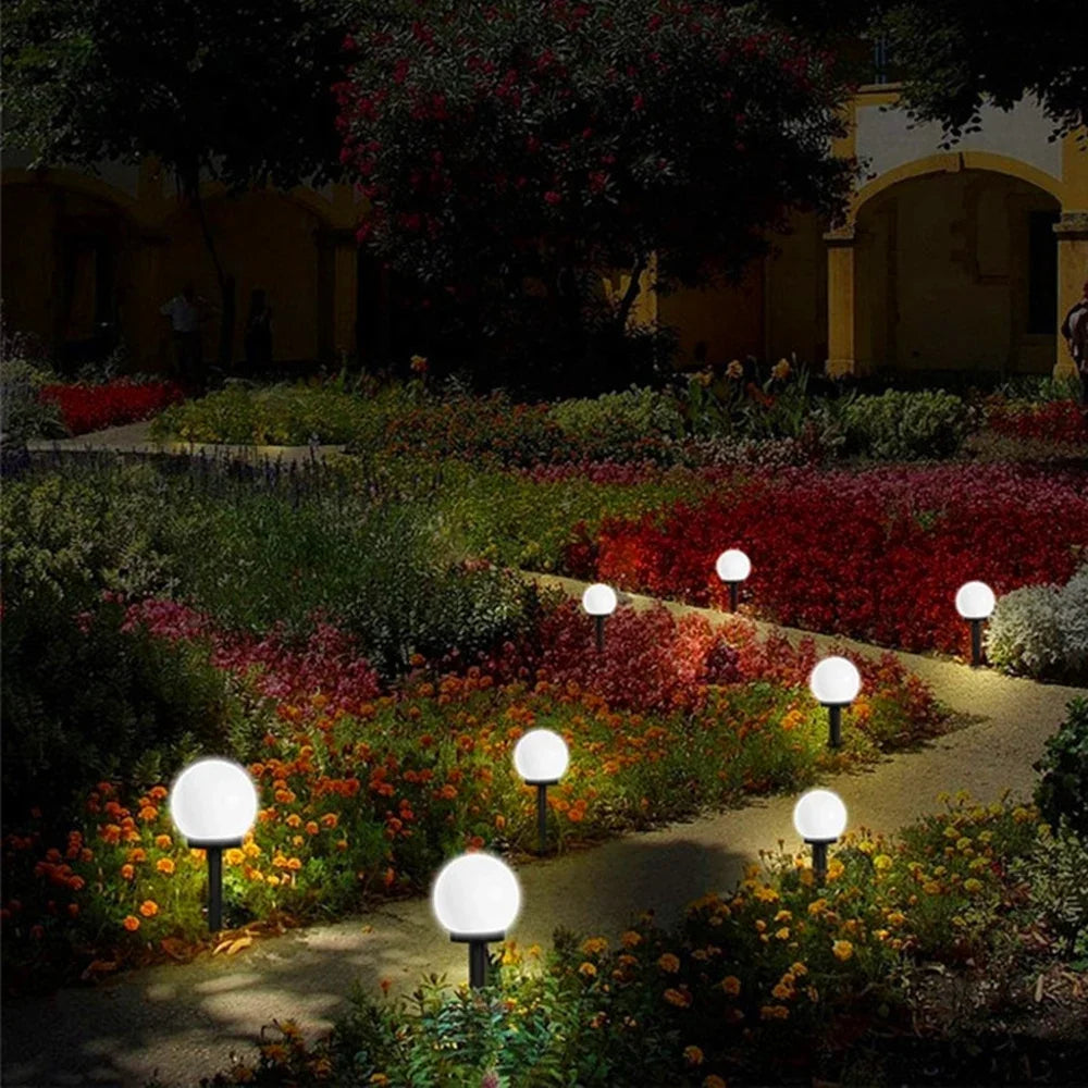 1/3/6/9PC Solar Powered LED Bulb Lamp Energy Light Waterproof Outdoor Garden Light Street Solar Panel Ball Lights Lawn Yard Lamp