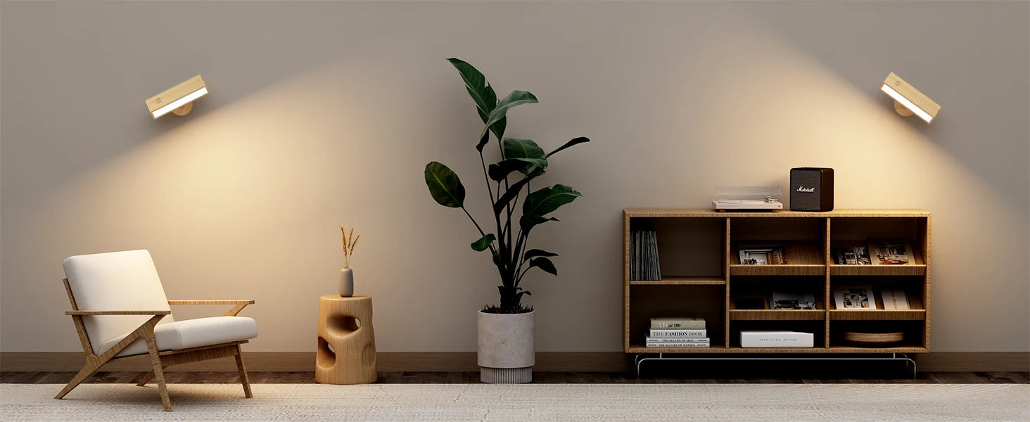 Velmora Magnetic Wall Sconce – Ambient Light for Bedside & Calm Living Spaces