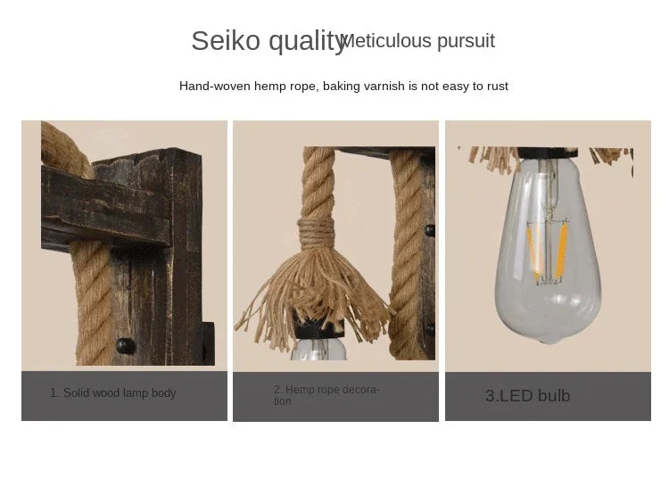 Industrial Wall Sconce, Vintage Metal Wood Light, Rustic Farmhouse Black Wall Lamp for Dining Room Bedroom Indoor