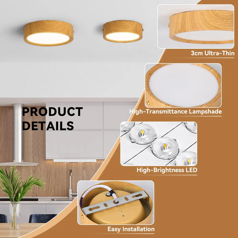Auro Wooden Ceiling Light