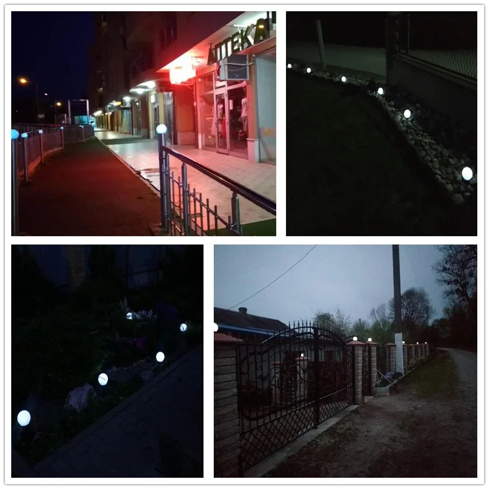 1/3/6/9PC Solar Powered LED Bulb Lamp Energy Light Waterproof Outdoor Garden Light Street Solar Panel Ball Lights Lawn Yard Lamp