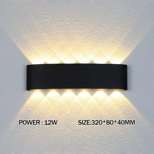 Led Wall Lamp outdoor Stair Light Fixture Bedside Loft Living Room Up Down Home Hallway Lampada 2W 4W 6W 8W 10W 12W Wall Sconces