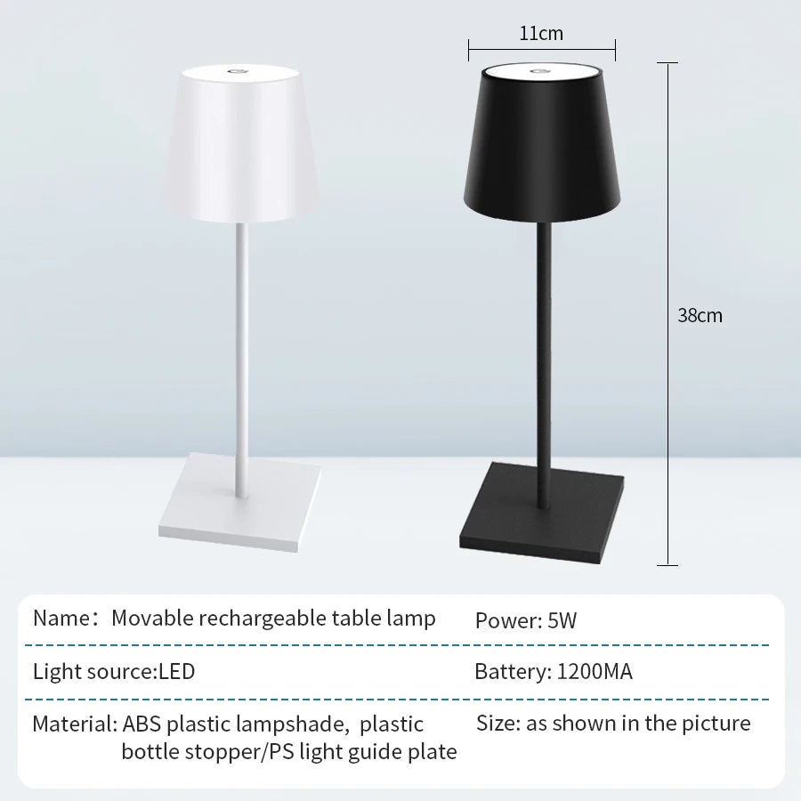 Rechargeable Table Lamp for Soft Evening Atmosphere | Florona