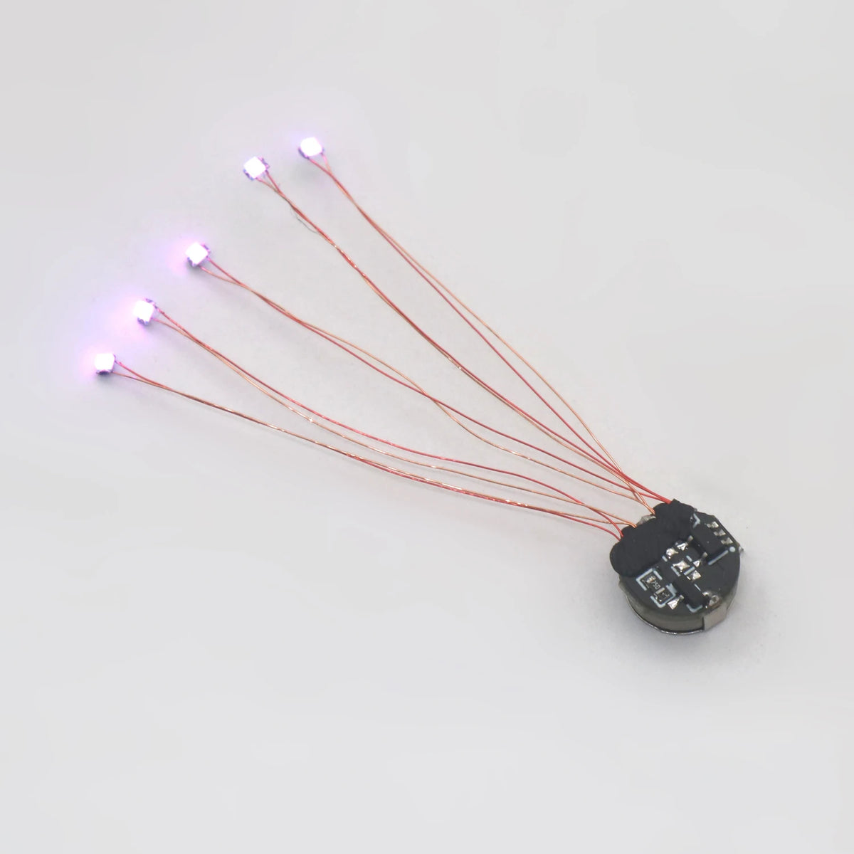Wired 5cm Magnetic Control Lamp Led Magnetron Light Model +magnet + Battery Diy Car Toys Lighting Diorama Materials Gunda Robots