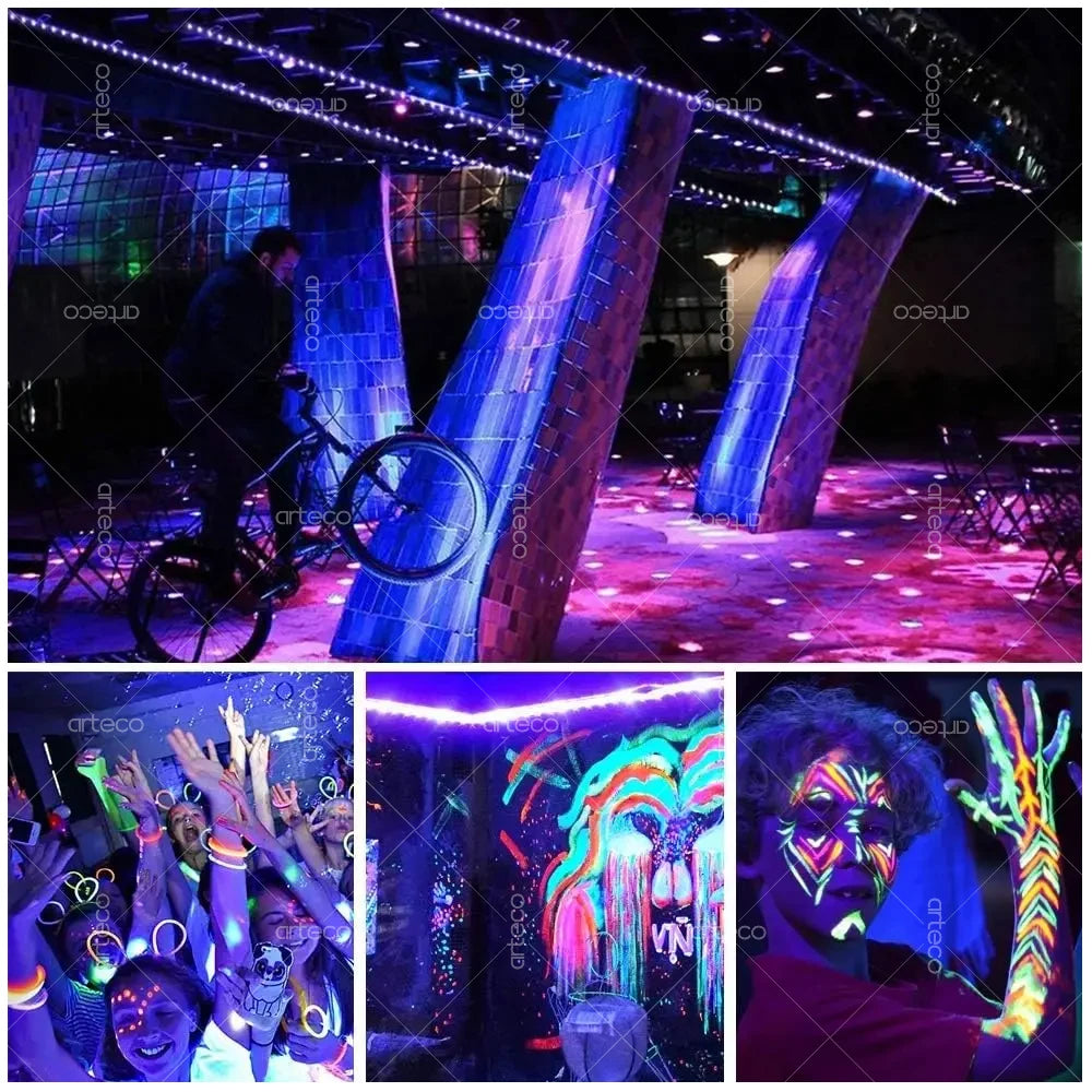 USB UV LED Strip Light Glow in Dark Led Blacklight 385-400nm Ultraviolet UV Lamp For Halloween Fluorescence Party Neon Posters