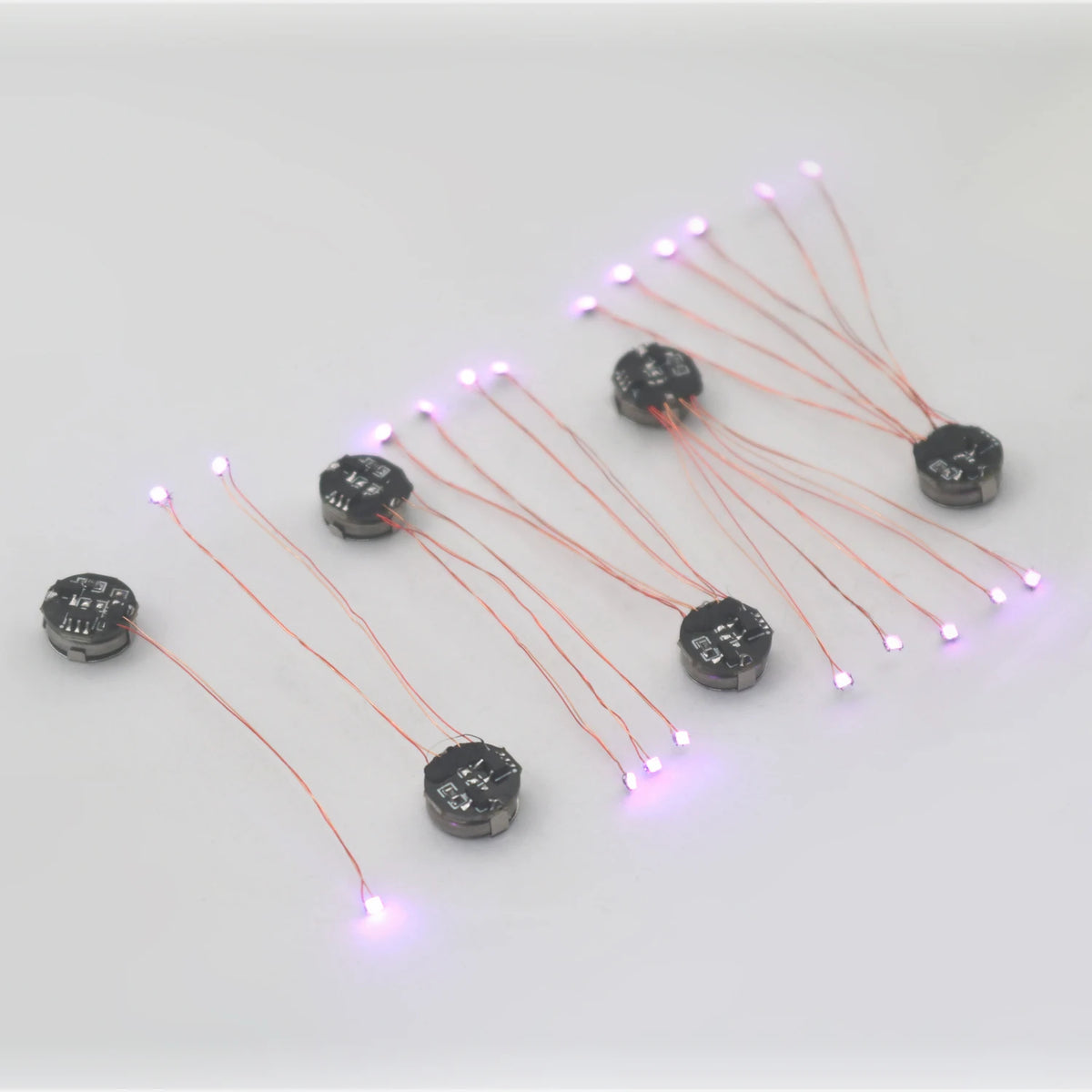 Wired 5cm Magnetic Control Lamp Led Magnetron Light Model +magnet + Battery Diy Car Toys Lighting Diorama Materials Gunda Robots