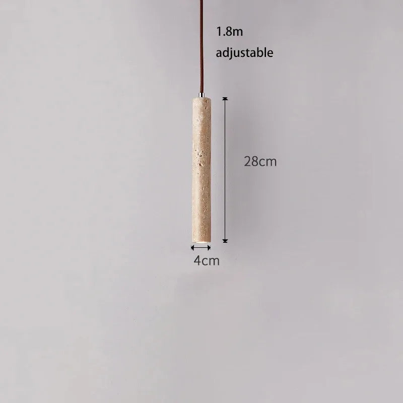 Neri Travertine Ceiling Light – Calm Light for Bedside & Bedroom
