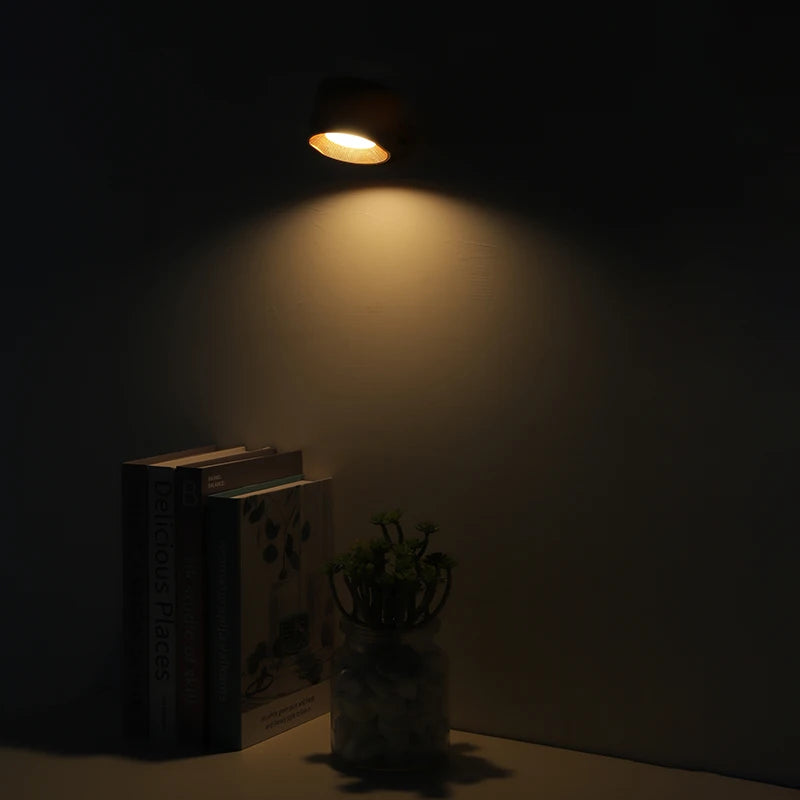 Led Double Head Wall Lamp Touch Control Remote 360 Rotatable USB Recharge Portable Night Light For Bedroom Lamp Decor Sconces