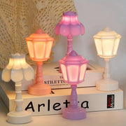 Geometric Flower Bud Button Battery LED Table Lamps Desk Night For Bedroom Dining Touch Night Light Simple Modern Decoration