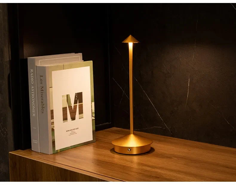 HPH Table Lamp Dining Led Desk Lamp Hotel Coffee Pina Cordless Table Lamp Living Room Bedside Lamp Decorative Desk Lamp