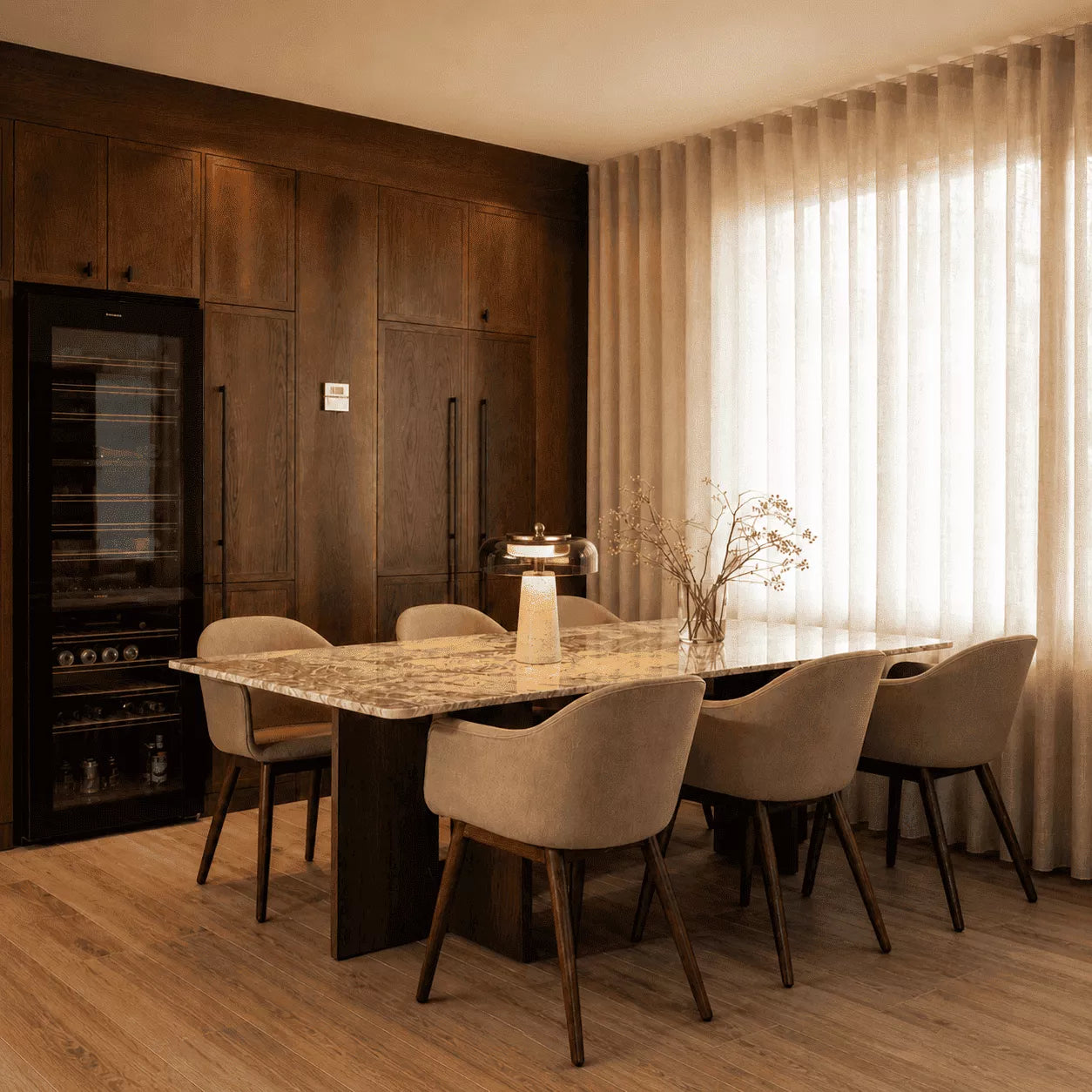 Aeris Table Light – Warm Stone Glow for Calm Spaces