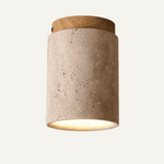 Maren Travertine Ceiling Light – Calm Light for Bedside & Bedroom