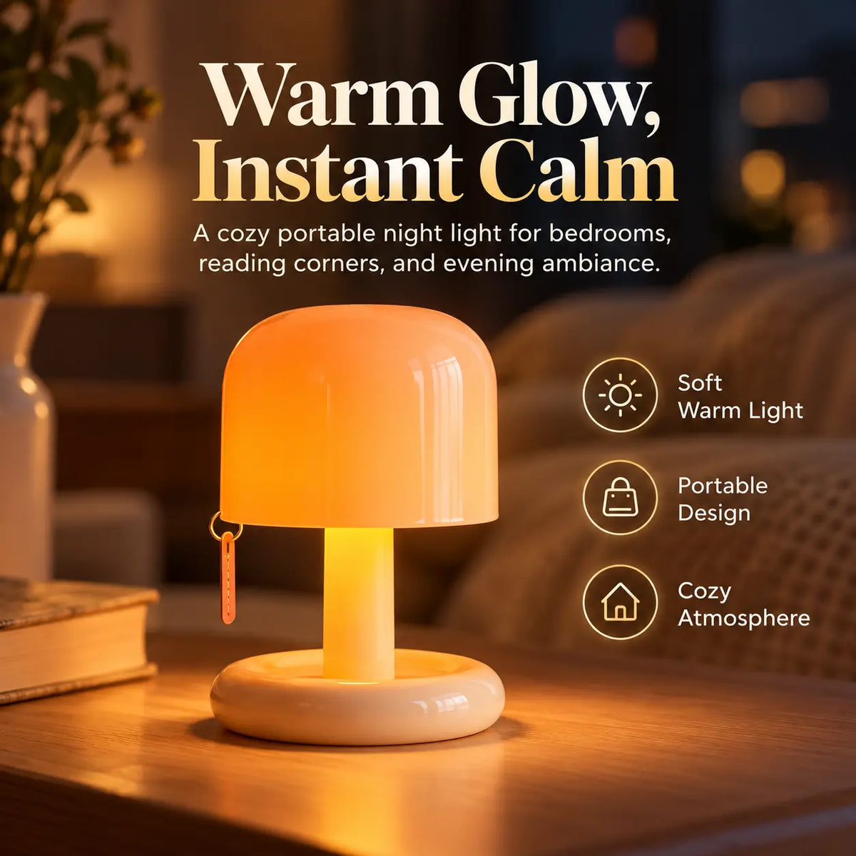 Cova Mini Mushroom Sunset Lamp