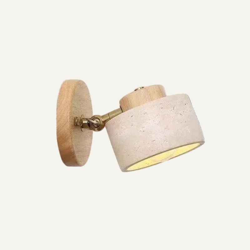 Velor Cave Stone Wall Light – Quiet Warmth for Bedside & Bedroom