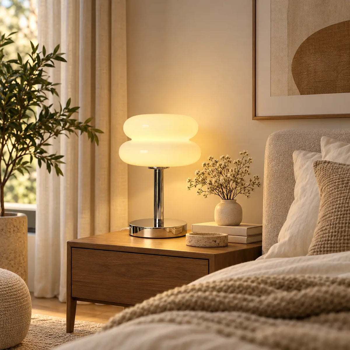 Hela USB Mushroom Table Lamp