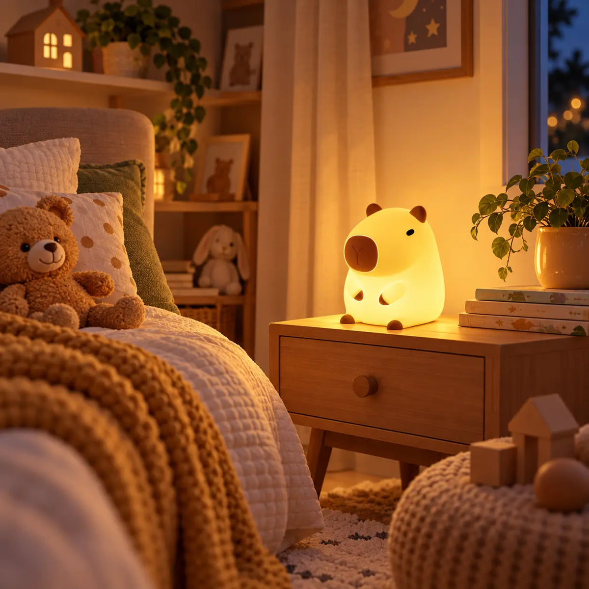 Uma Capybara Resin Night Light