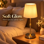 Lila Pleated Cordless Table Lamp