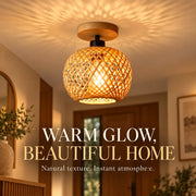 Ines Bamboo Woven Ceiling Light