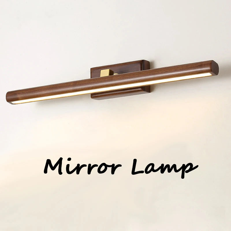 Glow magnetic wall light product feature overview showing the slim mirror lamp design and warm lighting effect