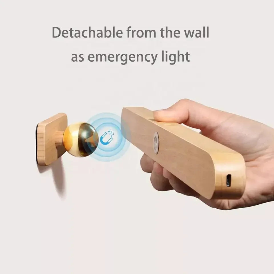 Lunor magnetic wall light with detachable rechargeable design for flexible room lighting